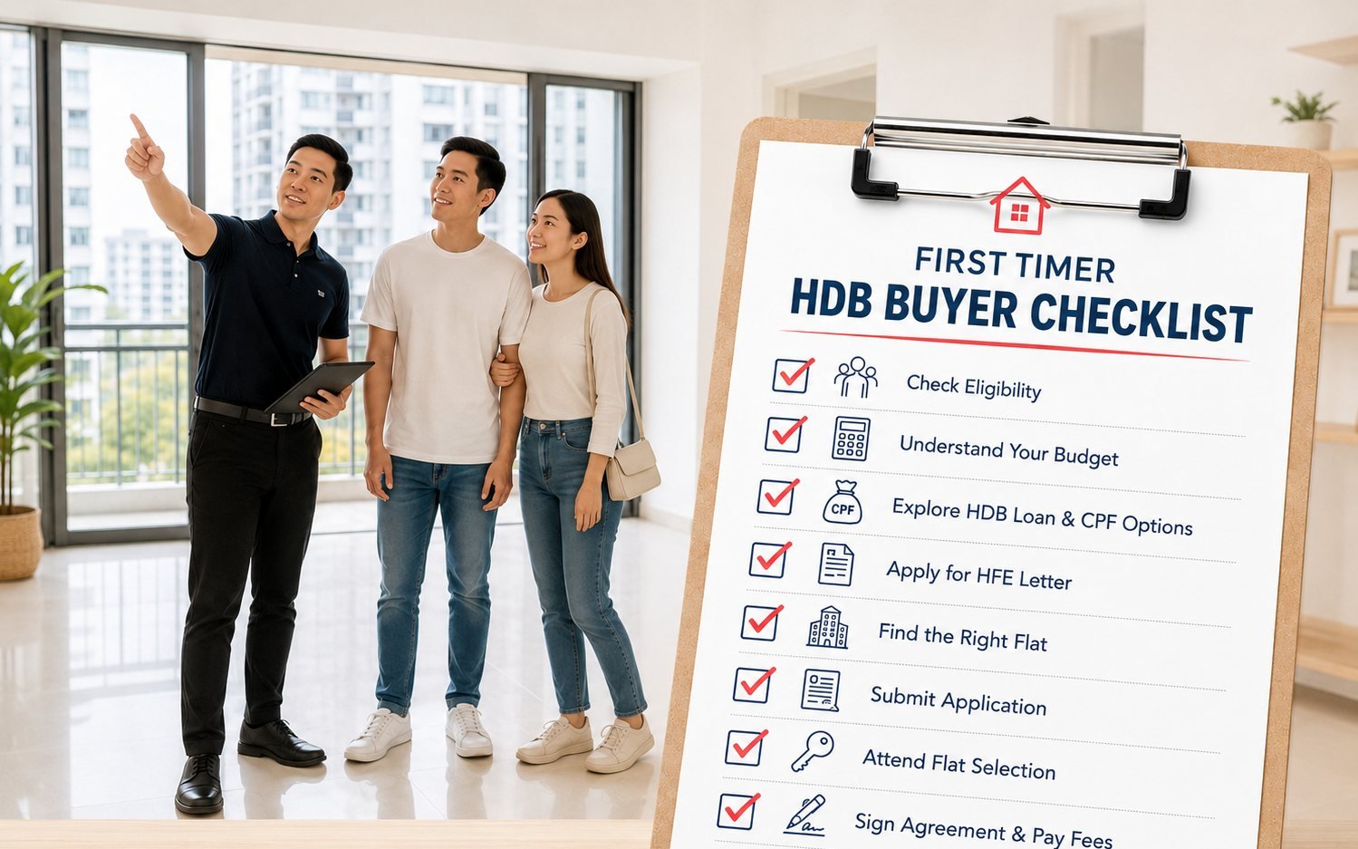 First-Time HDB Buyer Checklist